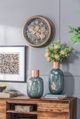 A & B Home Blue/Copper Vase-4