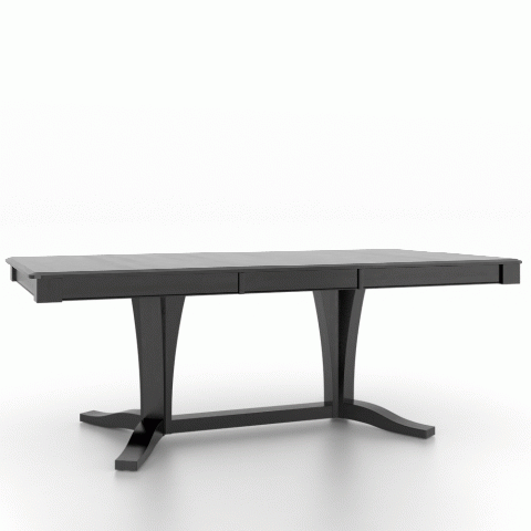 Canadel Customizable Gourmet 82" VR Base Dining Table with One Removable Leaf-2