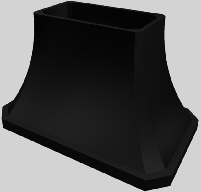 Vent-A-Hood® Designer Series 48" Black Island Range Hood-3