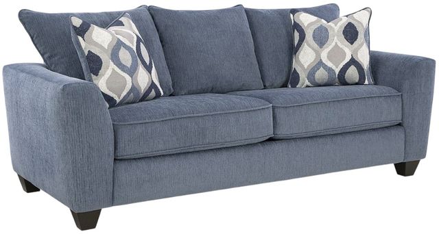 Albany Industries Clearview Blue Queen Sleeper Sofa-1