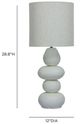 TOV Furniture Pebble Cream Table Lamp-2