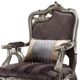ACME Furniture Picardy Antique Platinum/Brown Chair with Right Facing Leaf -1