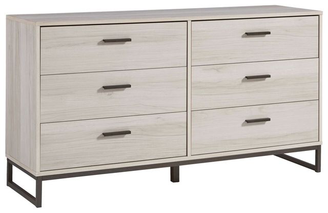 Signature Design by Ashley® Socalle 2-Piece Light Natural Queen Platform Bed Set-2