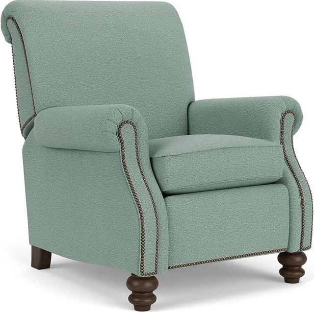 Flexsteel® Bay Bridge Blue Seaspray High-Leg Recliner-0
