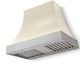La Cornue CornuFé Cascade 44" Morning Dew Wall Mounted Range Hood with Satin Chrome Trim-0