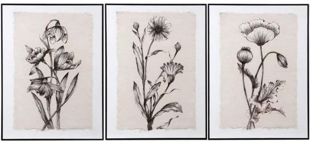 StyleCraft 3-Piece Handpainted Canvas Wall Art Set-0