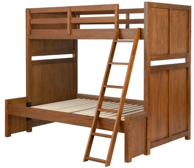 Legacy Kids Teen Fletcher Warm Amber Twin/Full Youth Bunk Bed-0