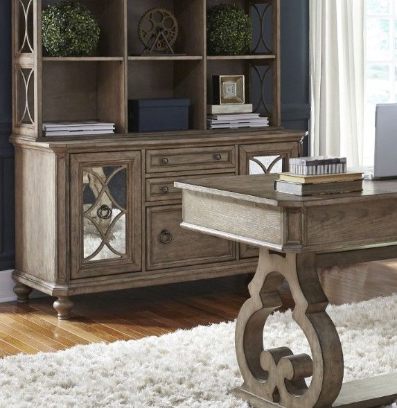 Liberty Furniture Simply Elegant Heathered Taupe Credenza-1