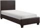 Homelegance® Lorenzi Dark Brown Twin Platform Bed-0