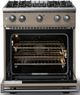 Viking® 5 Series 30" Nantucket Pro Style Gas (NG) Range with Polished Chrome Trim-1