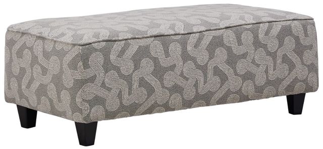 Fusion Furniture Stanley Sandstone Skoog Smoke Gray Cocktail Ottoman-0