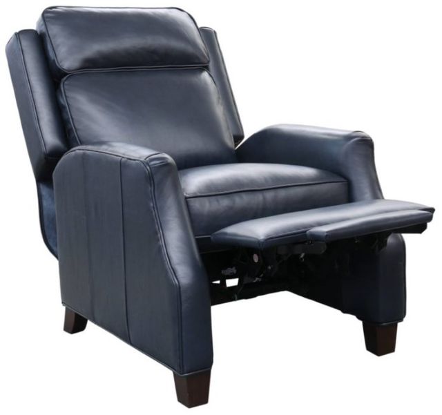 BarcaLounger® Nixon Shoreham Blue Leather Manual Recliner-2