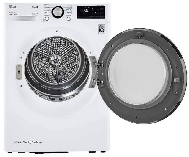 LG 4.2 Cu. Ft. White Front Load Ventless Electric Dryer with Dual Inverter HeatPump™ Technology-3