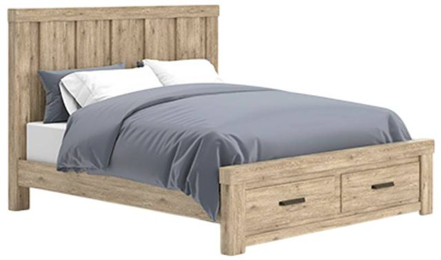 Signature Design by Ashley® Oliandon Light Brown Queen Storage Panel Bed-0