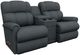La-Z-Boy® Pinnacle Denim Manual Wall Reclining Loveseat with Console-0