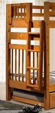 Donco Kids Honey Twin/Twin Mission Bunk Bed With Dual Under Bed Drawers-2