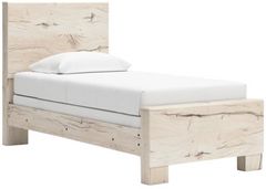 Benchcraft® Lawroy Light Natural Twin Panel Bed