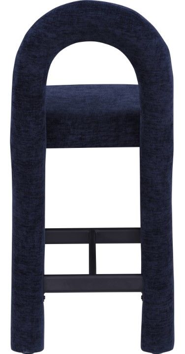 Meridian Furniture Amari Navy Upholstered Counter Stool-3