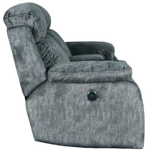 New Classic® Home Furnishings Tango Shadow Power Reclining Loveseat with Speaker and Power Footrest-3