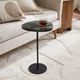 Renwil® Adeline Antique Green Side Table with Black Base-1