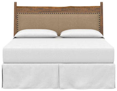 Bassett® Furniture BenchMade Heritage Queen Live Edge Upholstered Panel Headboard-1