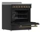 FORNO® Paolo 30" Black Pro Style Electric Range-2