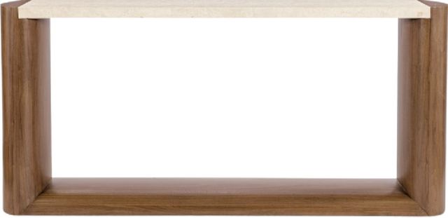 Hooker® Furniture Eleana Beige Console Table with Light Caramel Base-2