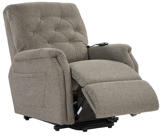 La-Z-Boy® Billie Bronze Charcoal Power Lift Recliner-4