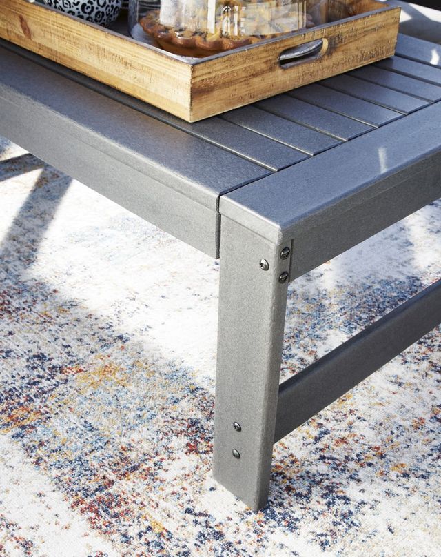 Signature Design by Ashley® Amora Charcoal Gray Outdoor Coffee Table-1