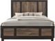 Elements International Harlington Rustic Gray Full Youth Panel Bed-1