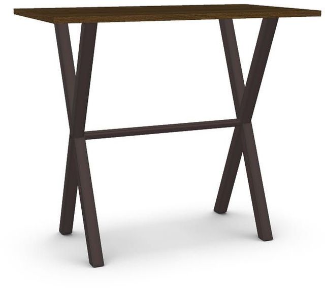 Amisco Customizable Alex Walnut Veneer Bar Table-0