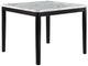 Crown Mark Pascal White Counter Dining Table with Black Legs-0