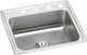 Elkay Lustertone® Classic Lustrous Satin 22" x 19-1/2" x 10-1/8" 4-Hole Single Bowl Drop-In Sink with Perfect Drain®-0