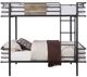 ACME Furniture Deliz Gunmetal Twin Over Twin Bunk Bed-1