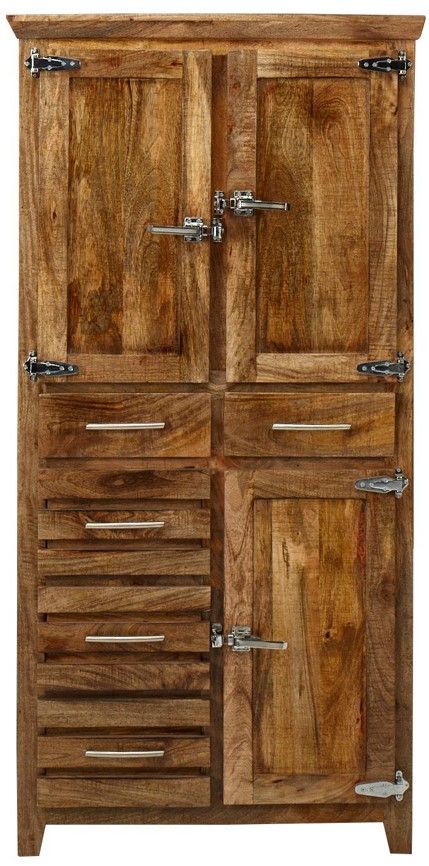 Jaipur Furniture Icebox Rustic Sawan Tall Cabinet-1