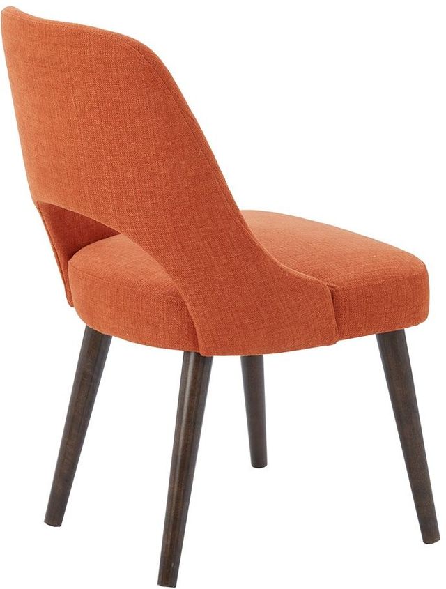 Olliix by INK+IVY Orange/Dark Brown Set of 2 Nola Dining Chairs-1