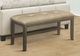 Monarch Specialties Inc. Brown/Grey Fabric Bench-2