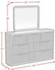 Elements International Sylvie Natural Dresser and Mirror-2