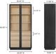 Moe's Home Collection Charlotte Black Tall Cabinet-4