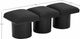 Meridian Furniture Pavilion 3-Piece Black 54" Modular Bench Set-4