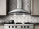 Elica Techne Series Foglia 30" Stainless Steel with Black Glass Wall Mounted Range Hood-2