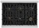 ZLINE Classic 36" Stainless Steel Gas Rangetop with Griddle-3