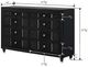 Crown Mark Armany Black Dresser-2
