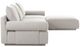 Moe's Home Collection Rosello Lounge 4-Piece Light Grey L-Shaped Modular Sectional and Ottoman-2