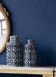 A & B Home Carlyle Blue/White Lidded Jar-5