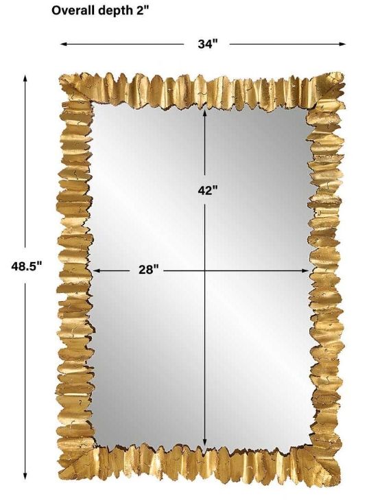Uttermost® Lev Antique Gold Mirror-2