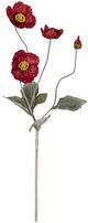 A & B Home Red Faux Poppy Spray-1