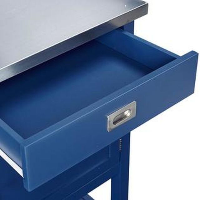 Linon Sydney Navy Apartment Cart-2