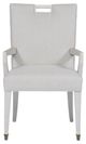 Vanguard® Furniture Parkhurst Light Grey/White Arm Chair-1