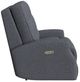 Flexsteel® Customizable Devon Fabric Power Reclining Loveseat with Power Headrests-4